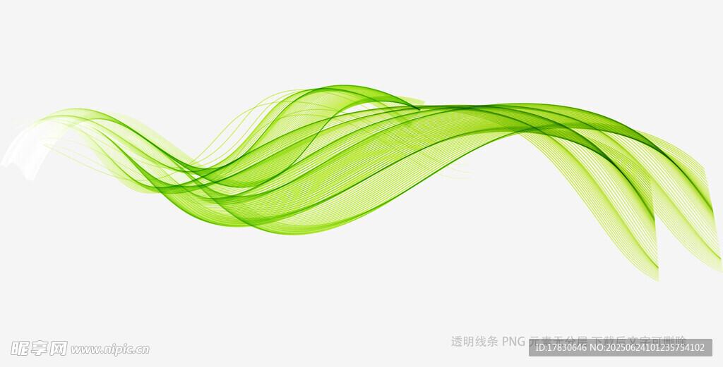 綠色動感線條抽象背景圖
