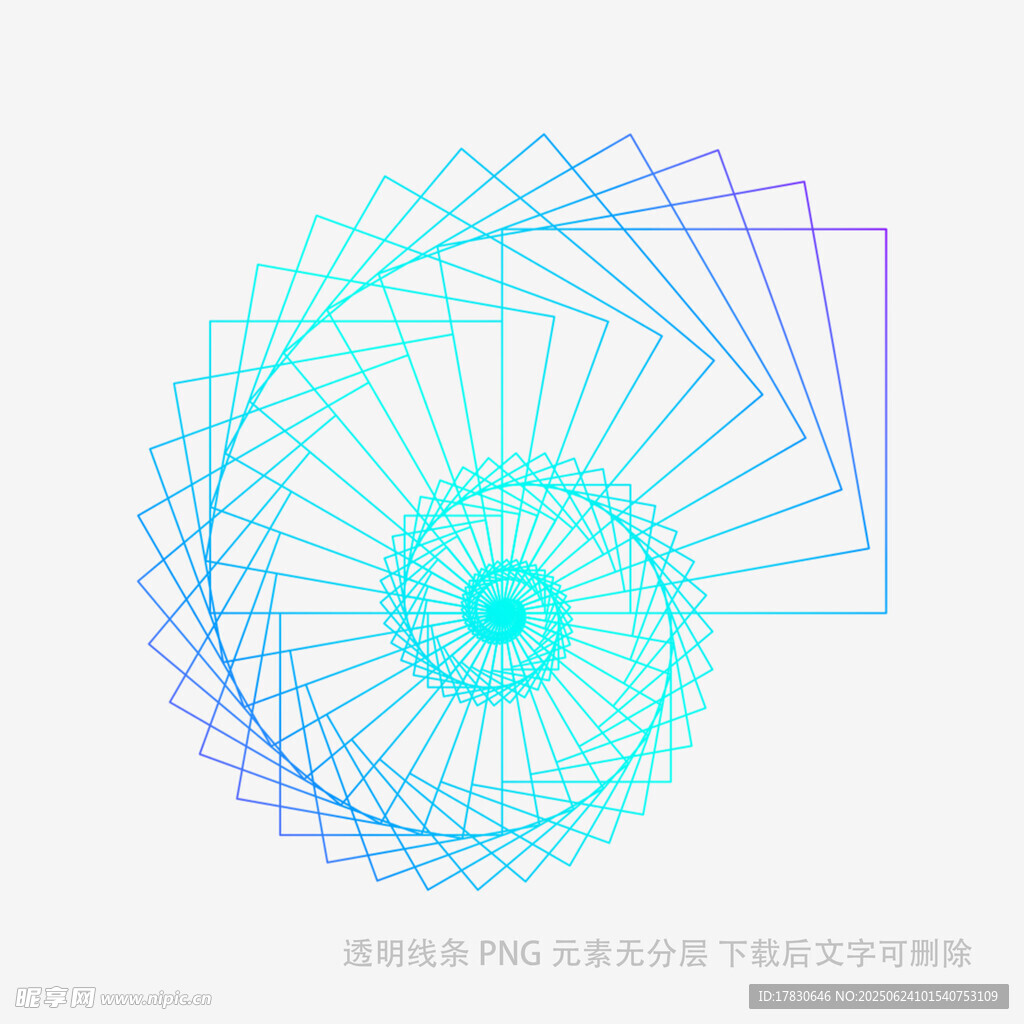 螺旋線條抽象幾何圖案