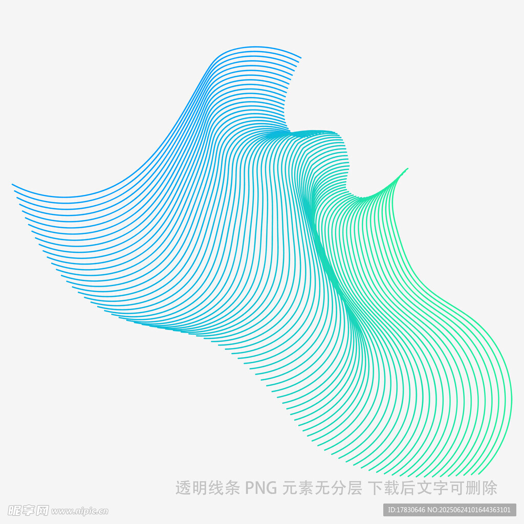 漸變線條抽象藝術(shù)圖形