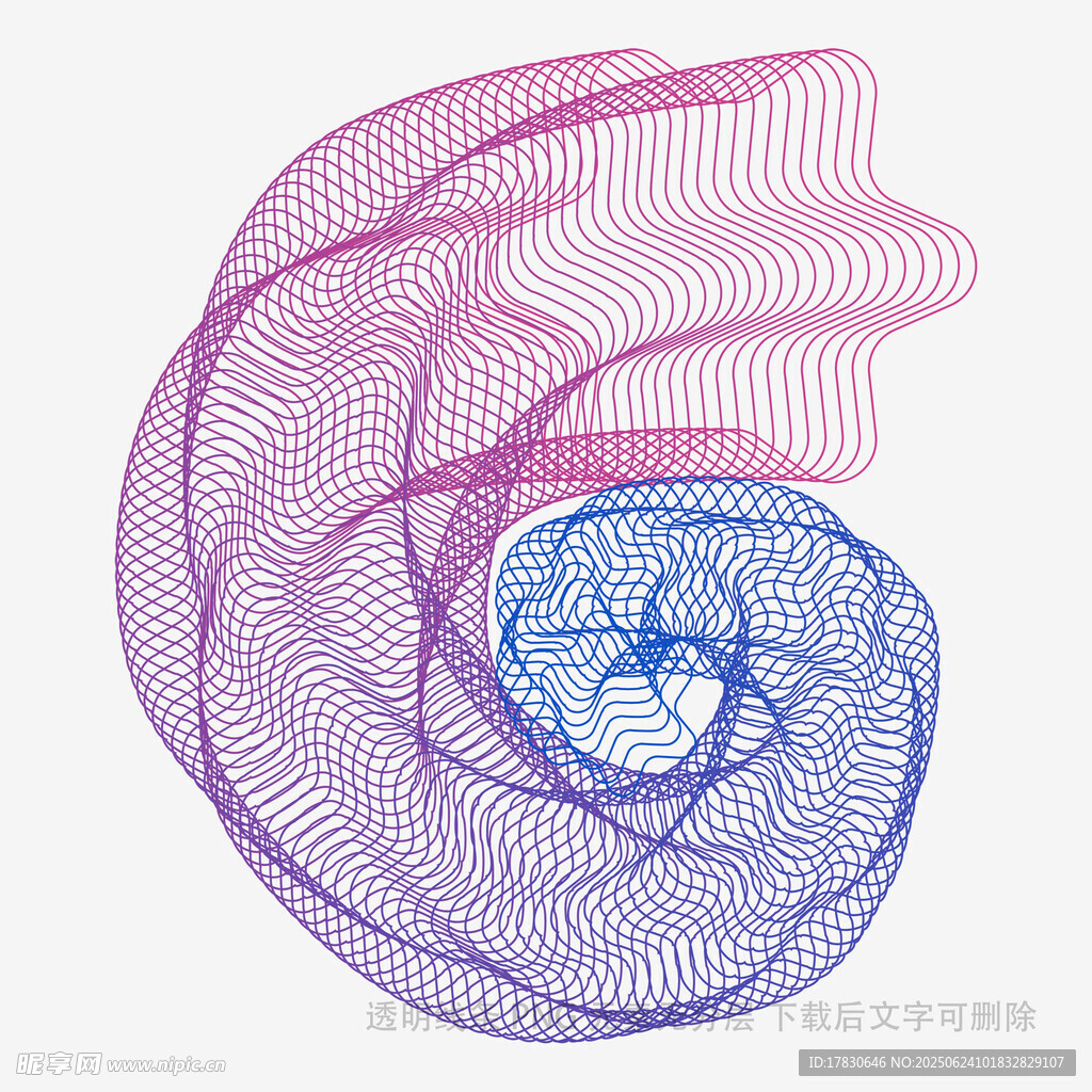 抽象螺旋線條藝術(shù)圖形
