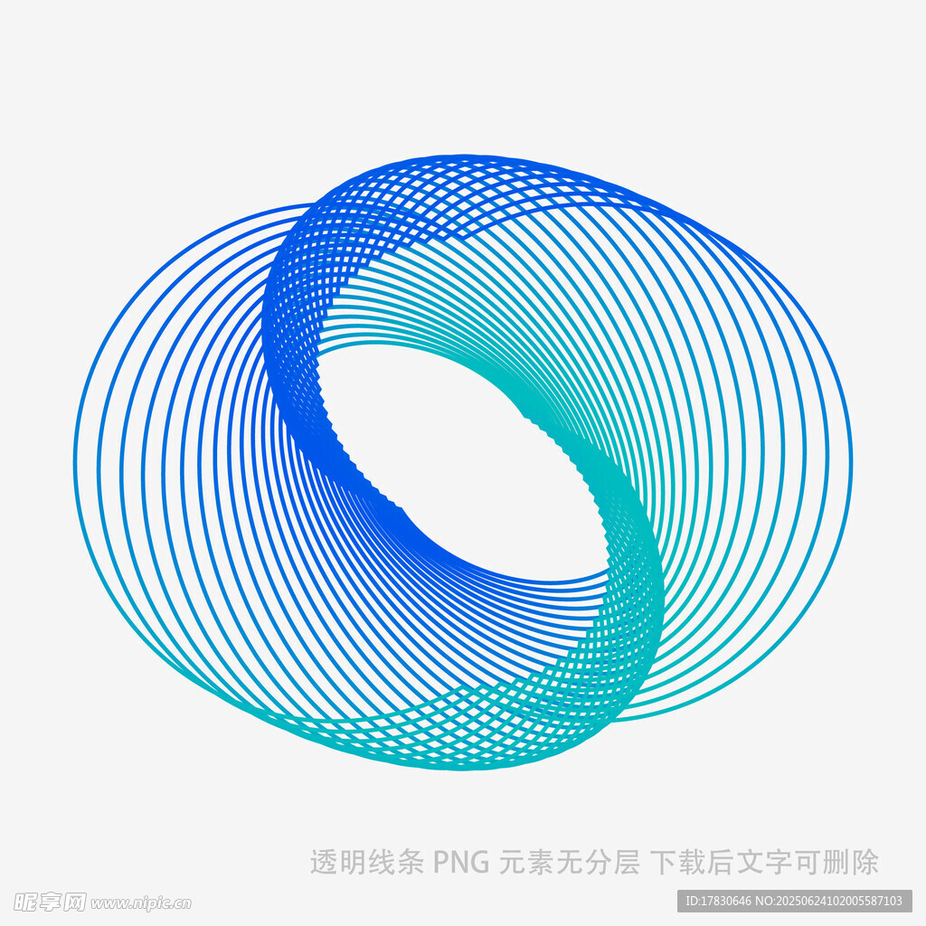 漸變環形線條抽象圖案