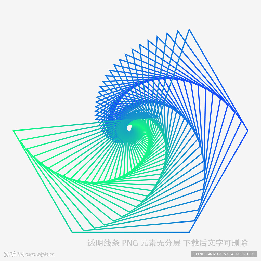 漸變螺旋線條幾何圖形
