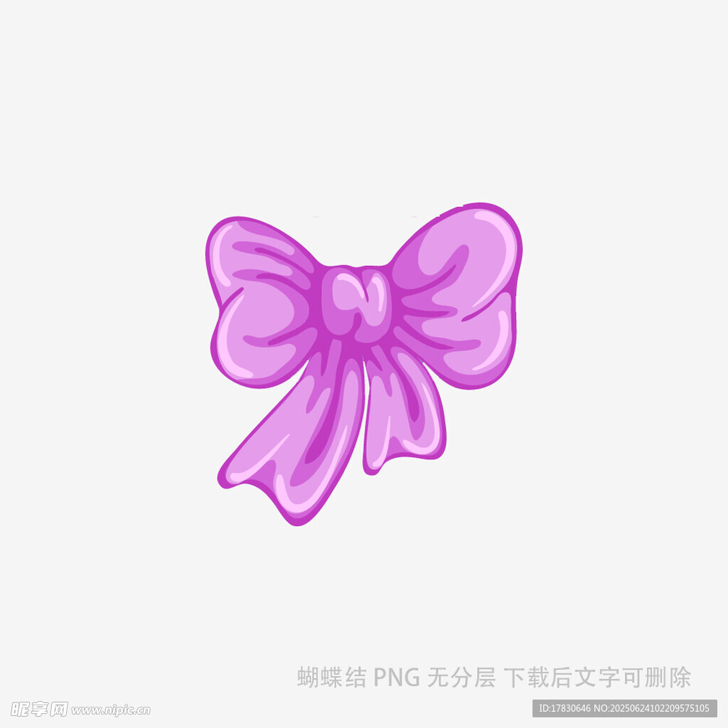 粉色蝴蝶結插畫圖案