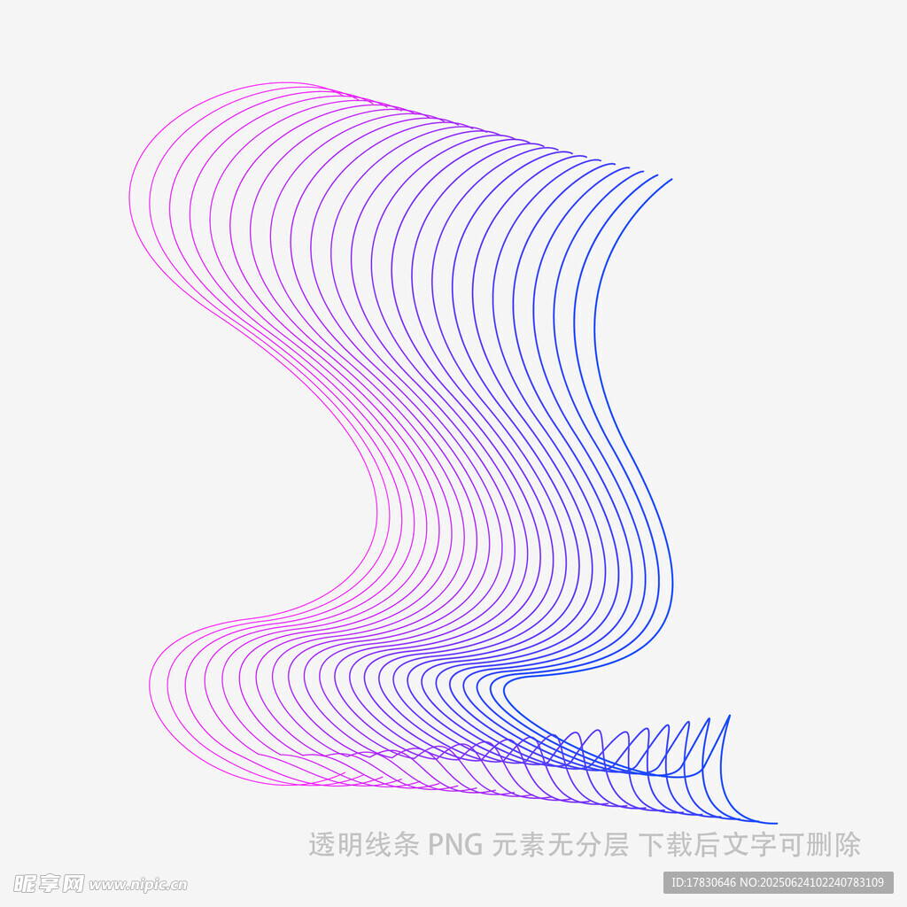 漸變線條抽象藝術圖形
