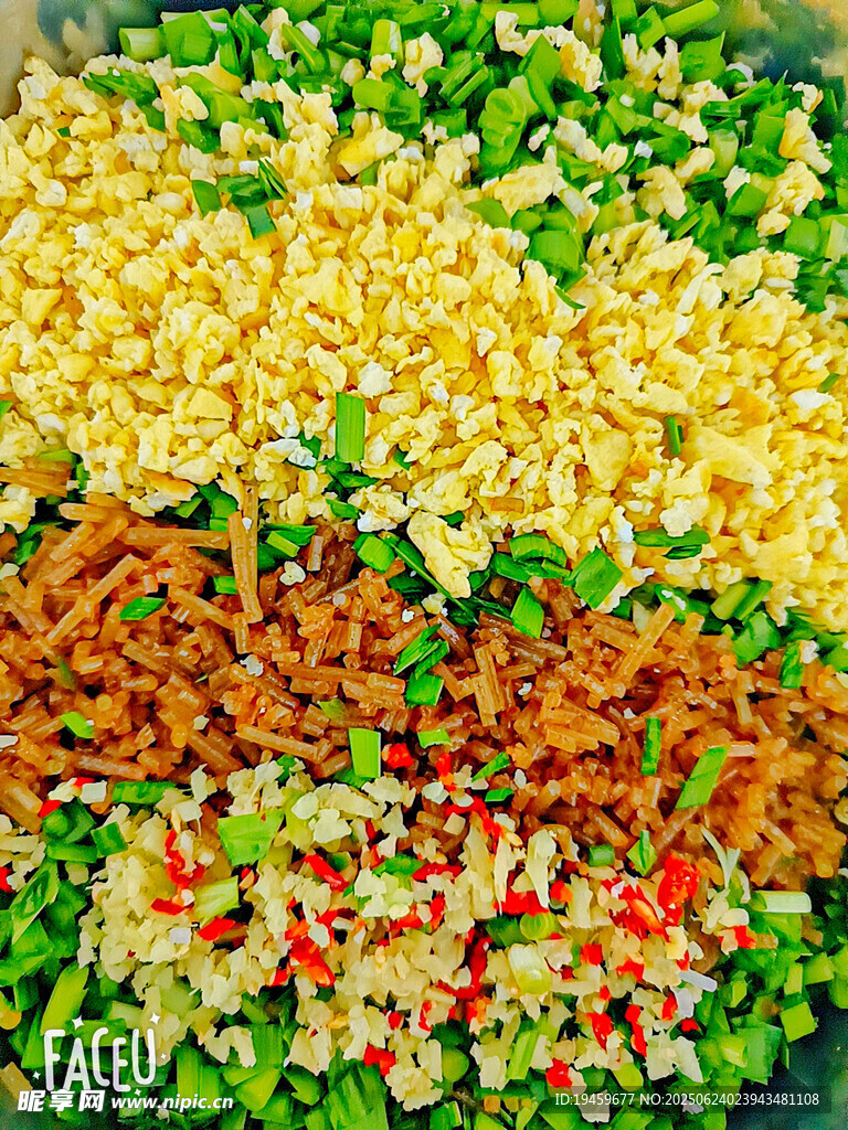 韭菜雞蛋粉條餡料