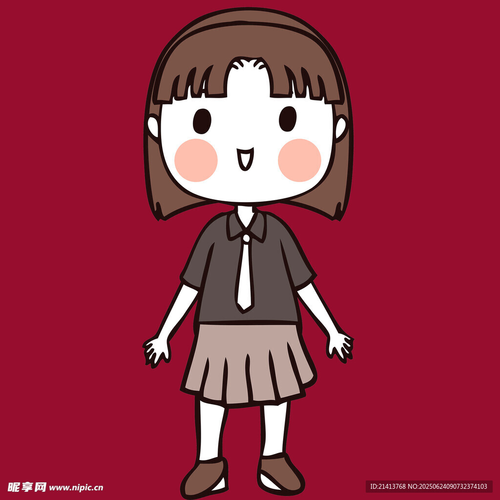 可愛卡通女生形象