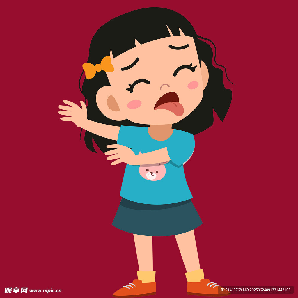 哭鬧的小女孩