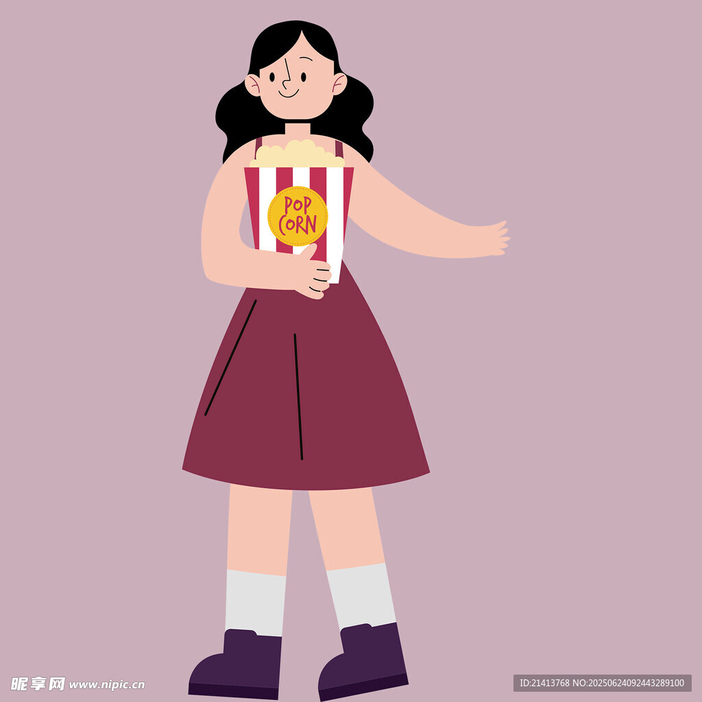 手持書本的可愛女孩