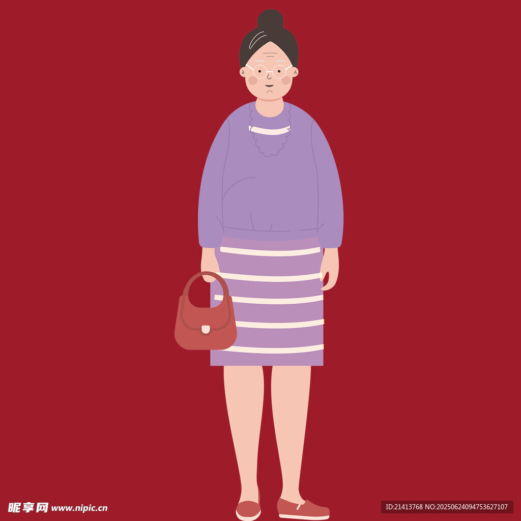 穿裙提包的時(shí)尚女士