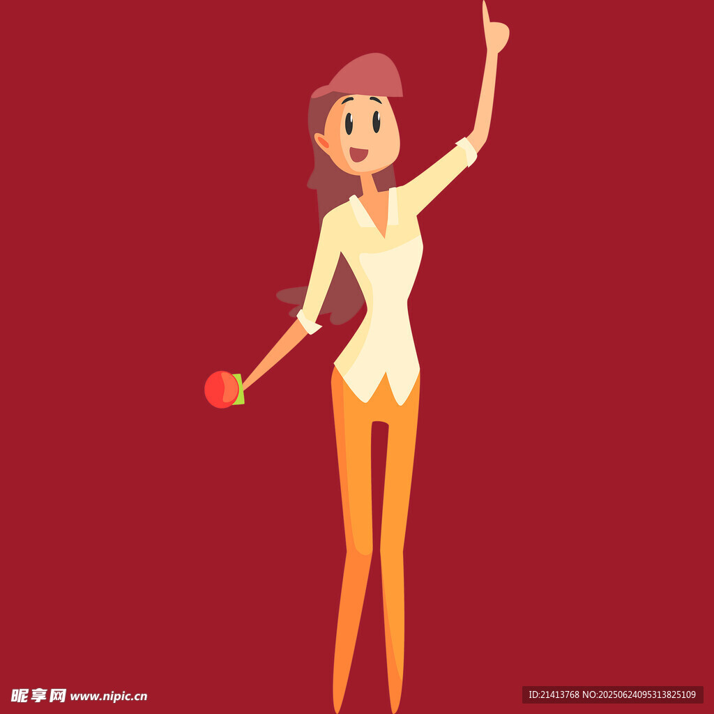 舉牌歡呼的活力女性