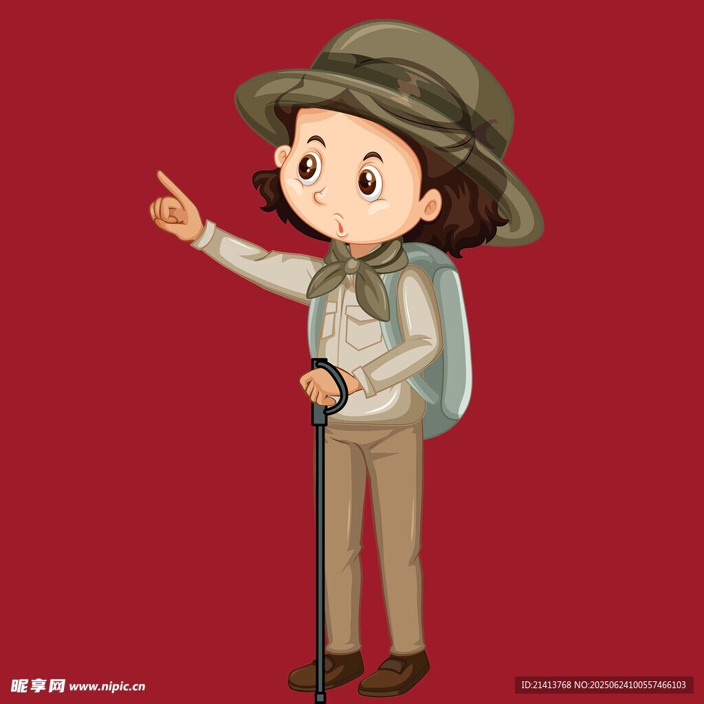 戶外探險女孩