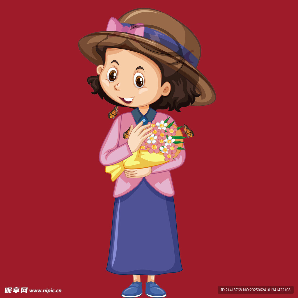 捧花女孩