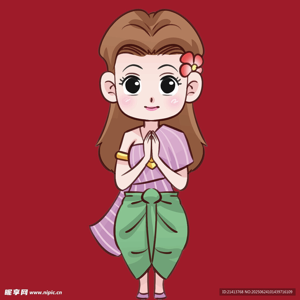 可愛泰風女孩