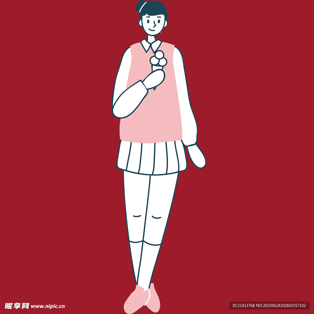 穿裙裝的時尚女孩