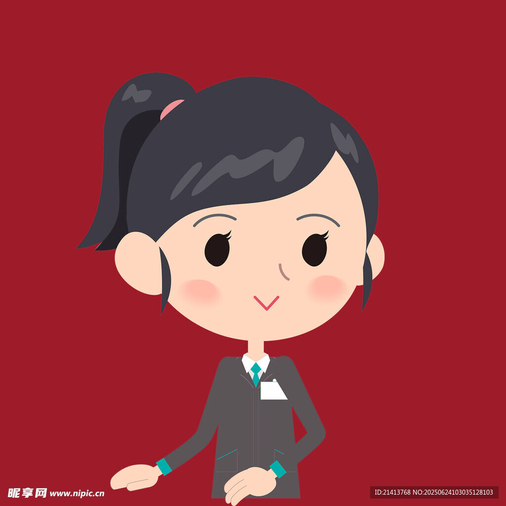 職業女性卡通形象