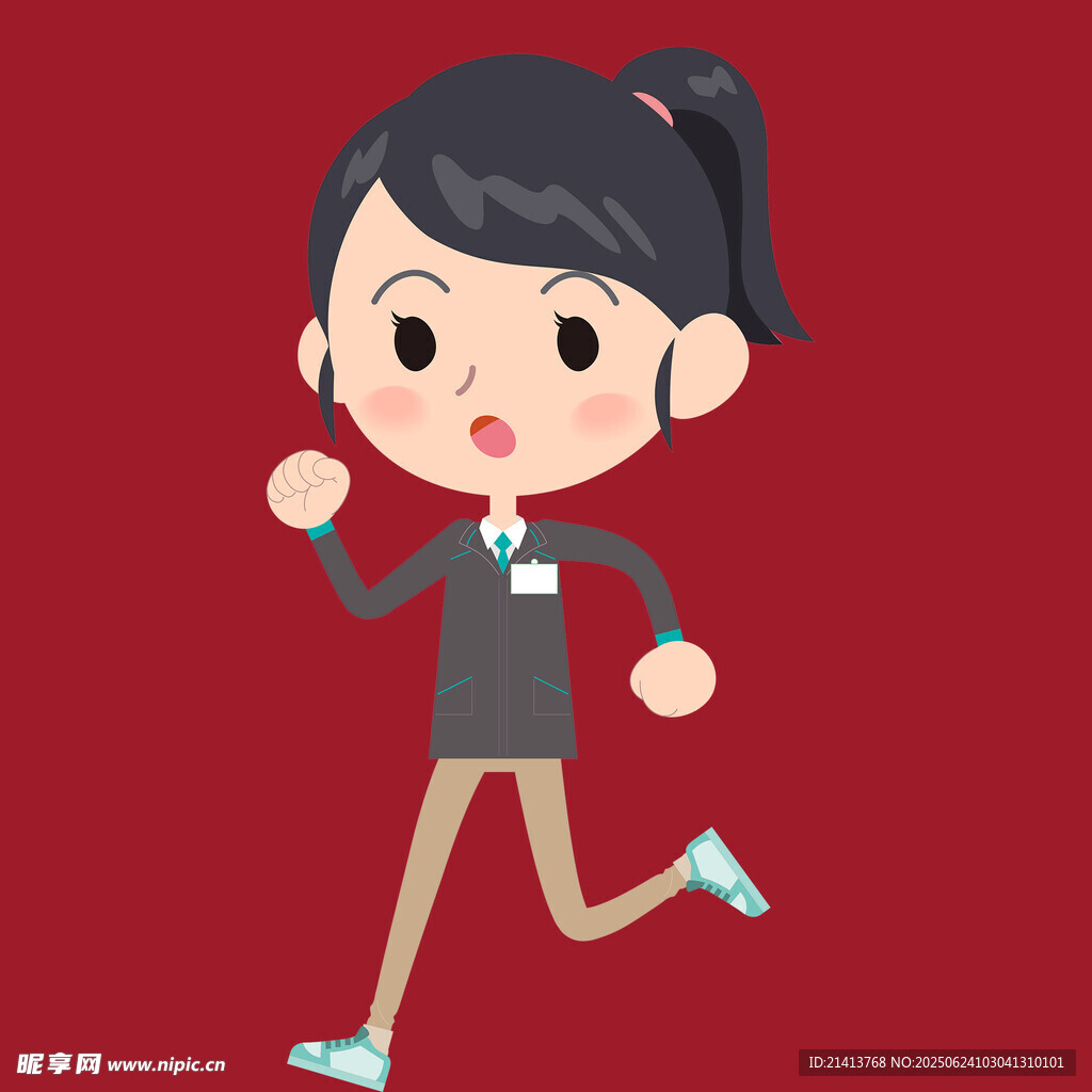 奔跑的職場女孩