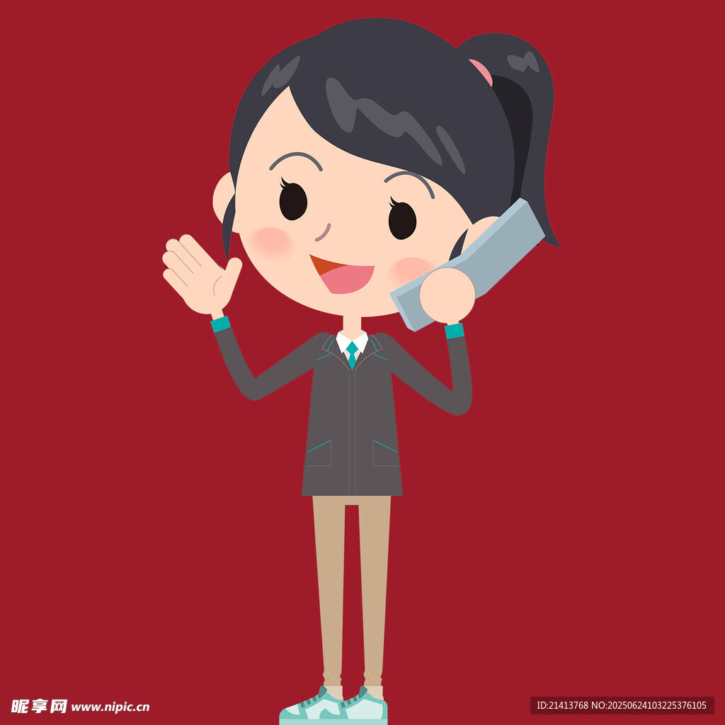 打電話的職業(yè)女性