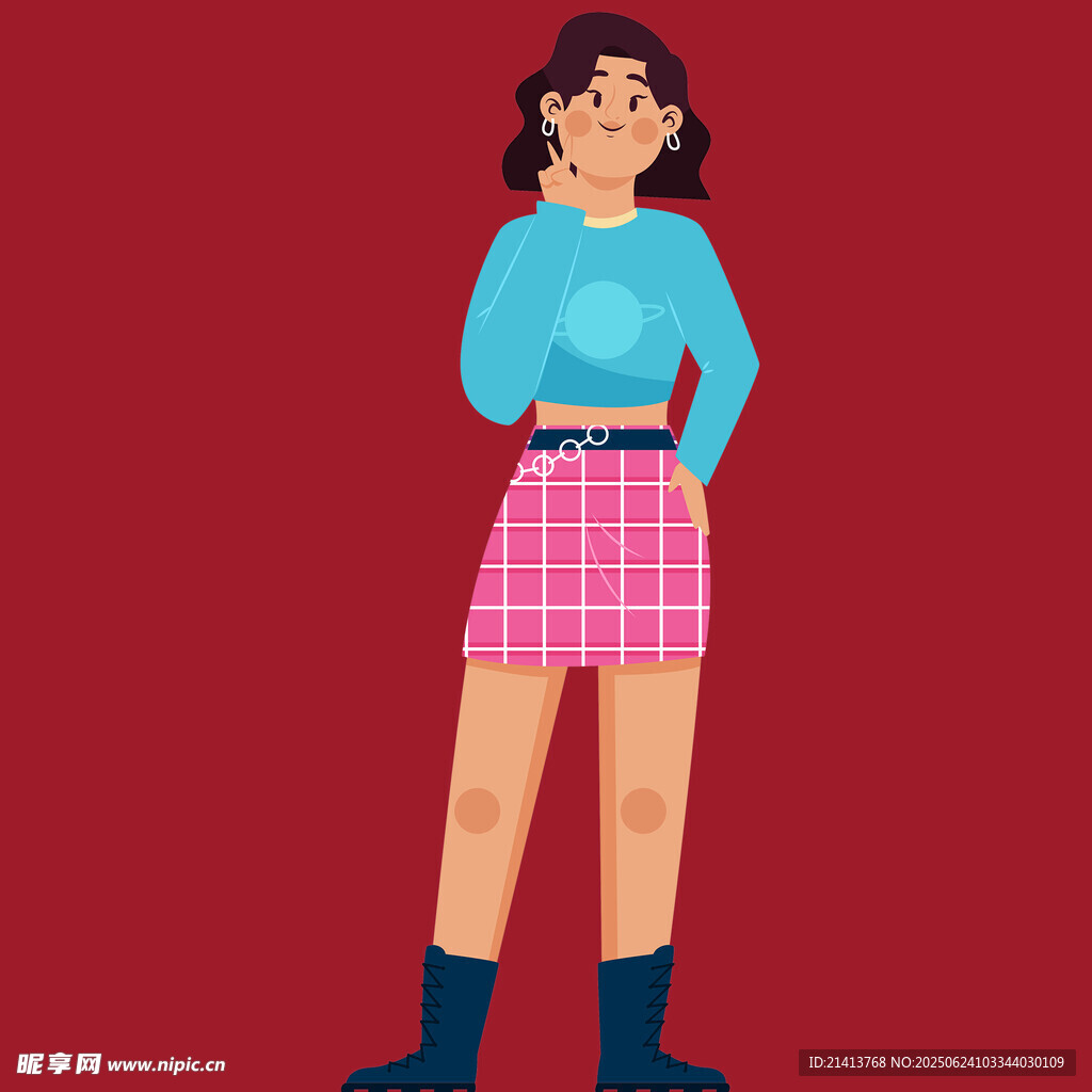時尚穿搭女孩