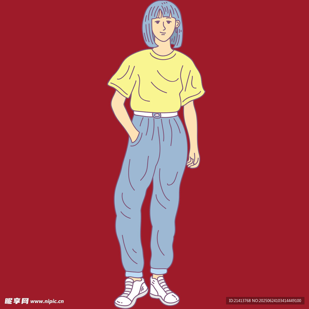 時尚女孩休閑穿搭展示