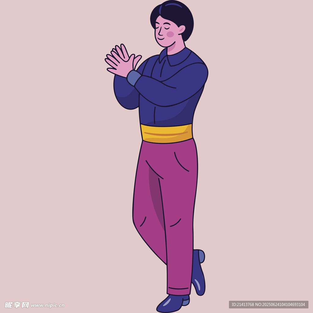 跳舞的時尚男士
