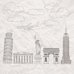 世界著名建筑手繪集合