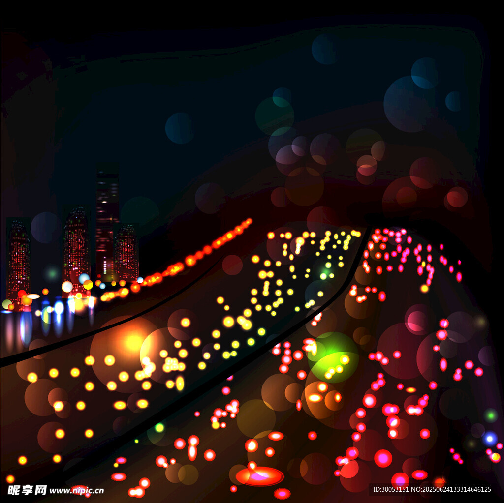 夢幻燈光夜景
