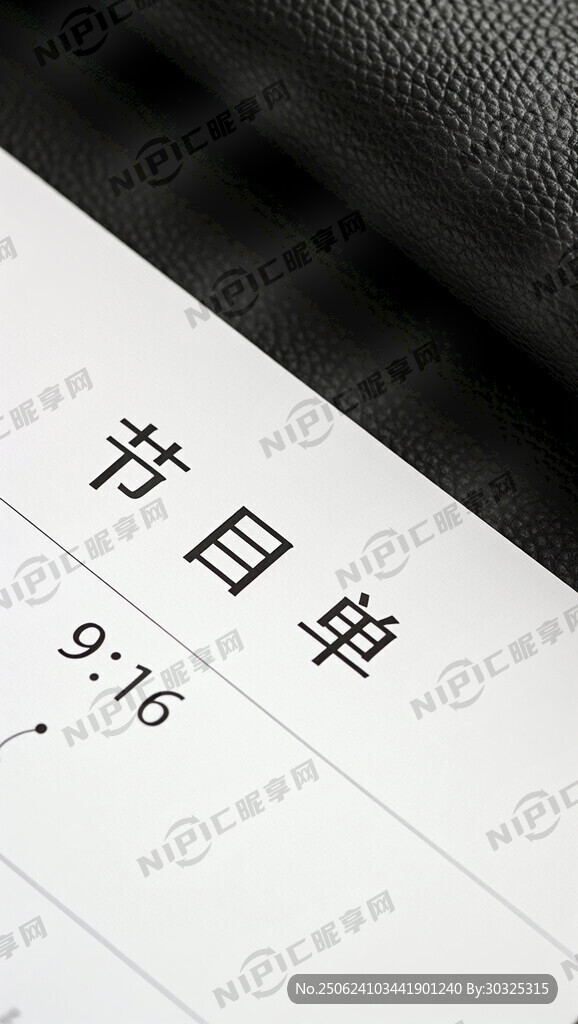 節目單