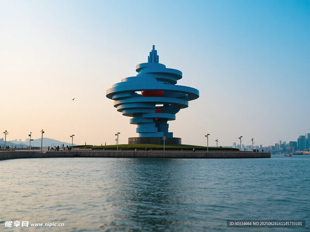 海邊獨特造型建筑景觀