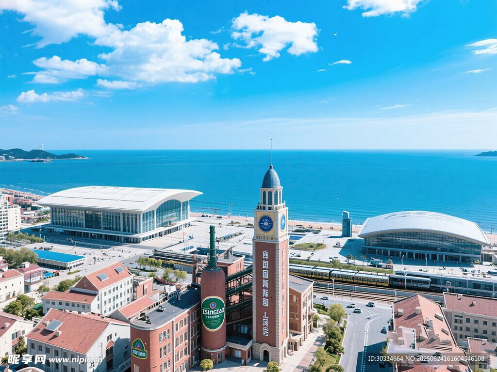 巴塞羅那海濱城市風光