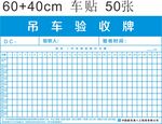中國建筑 八局 吊車驗(yàn)收牌