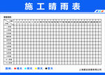 施工晴雨表