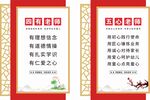 四有五心好老師展板