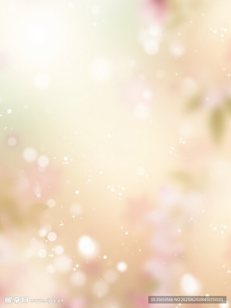 春天氣息夢幻光斑背景圖