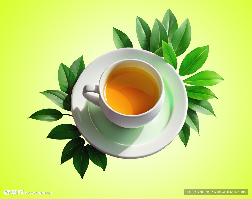 清新茶杯