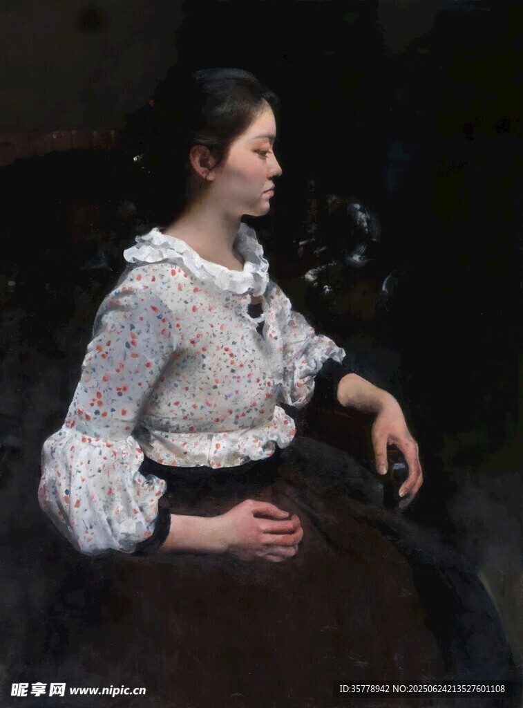 油畫女子