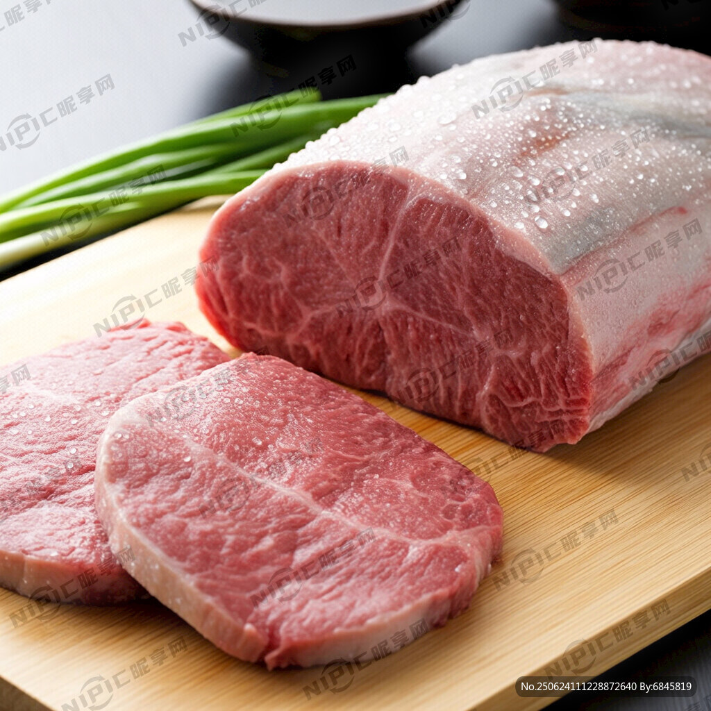 帶水珠現切牛肉
