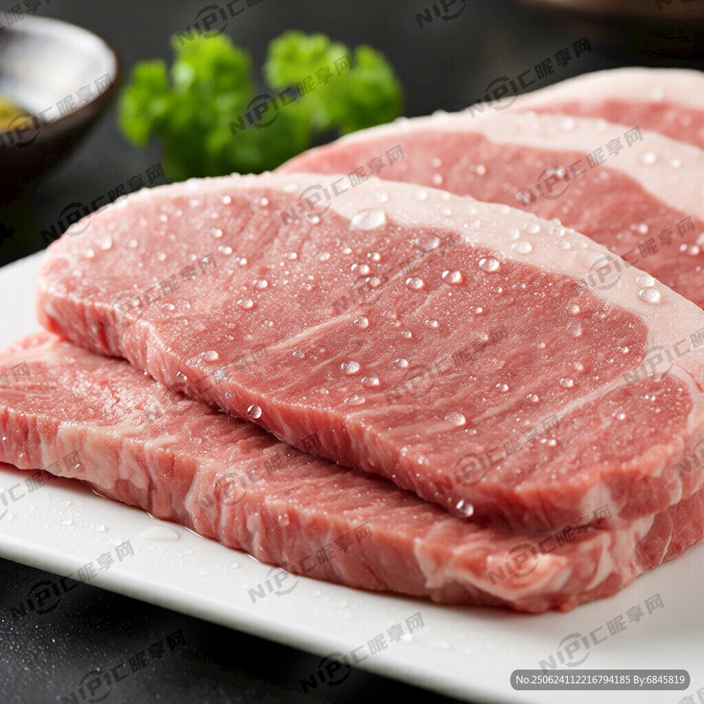 帶水珠現切肥牛肉