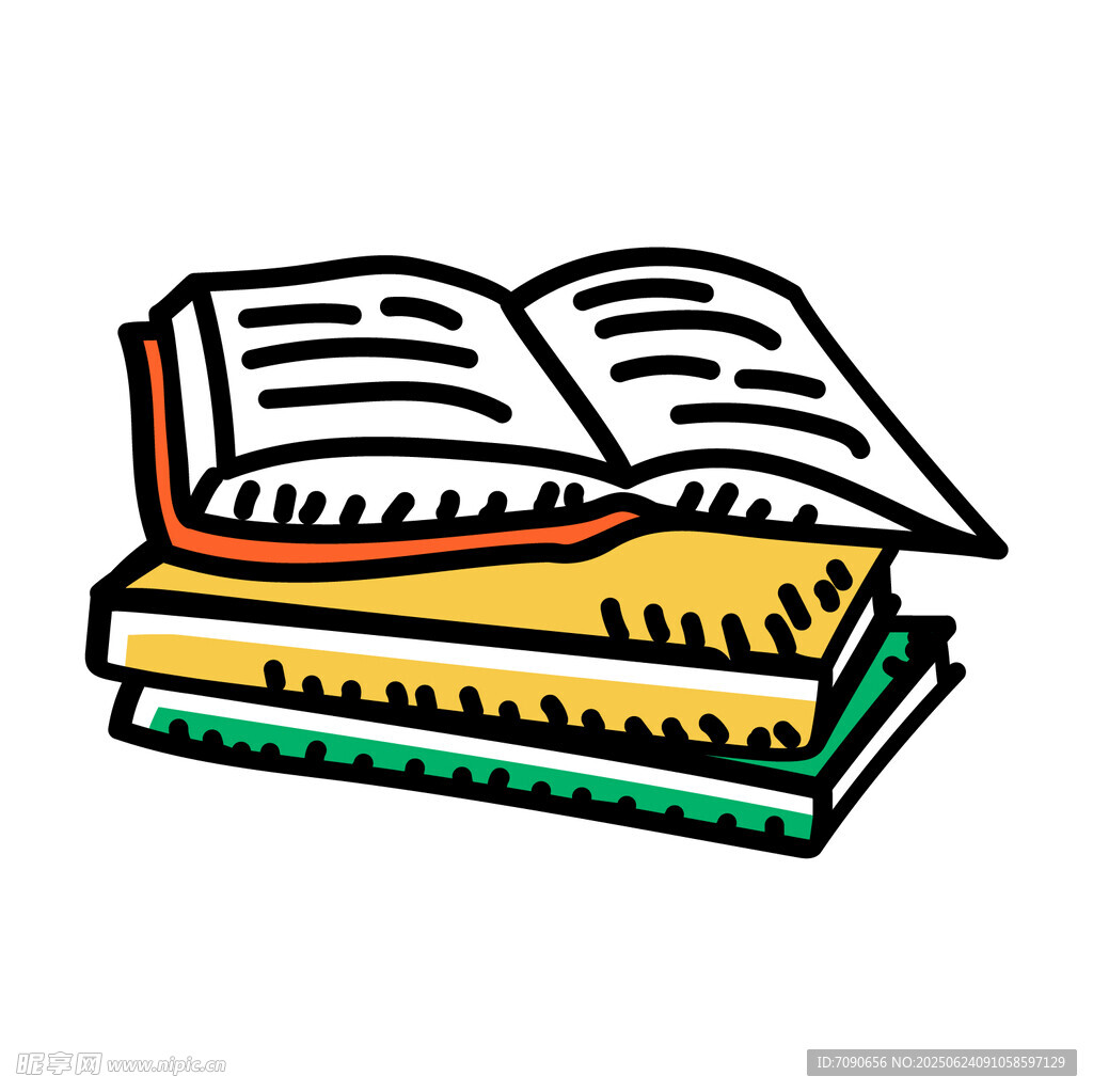 堆疊的書籍