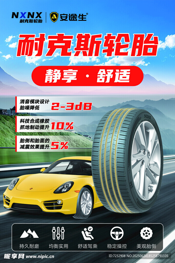 耐克斯輪胎靜音舒適之選