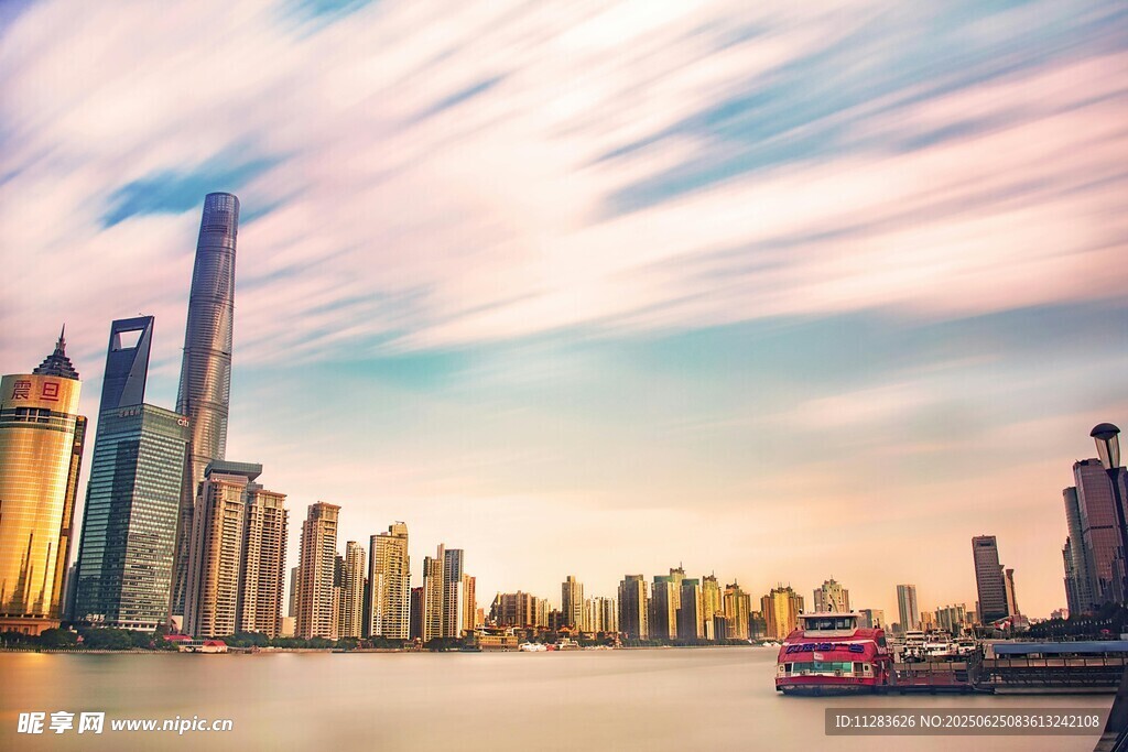 上海外灘城市天際線美景