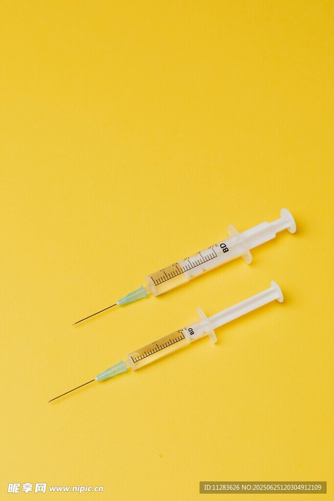 醫用注射器特寫