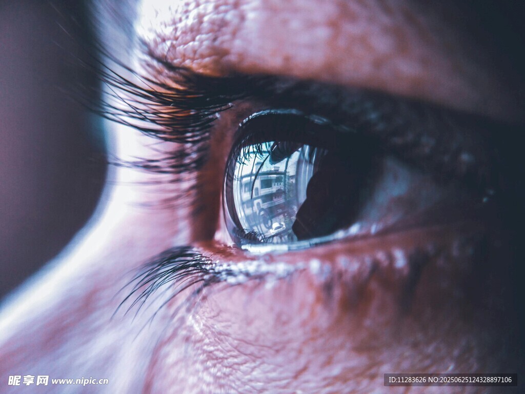眼中倒影的微觀世界