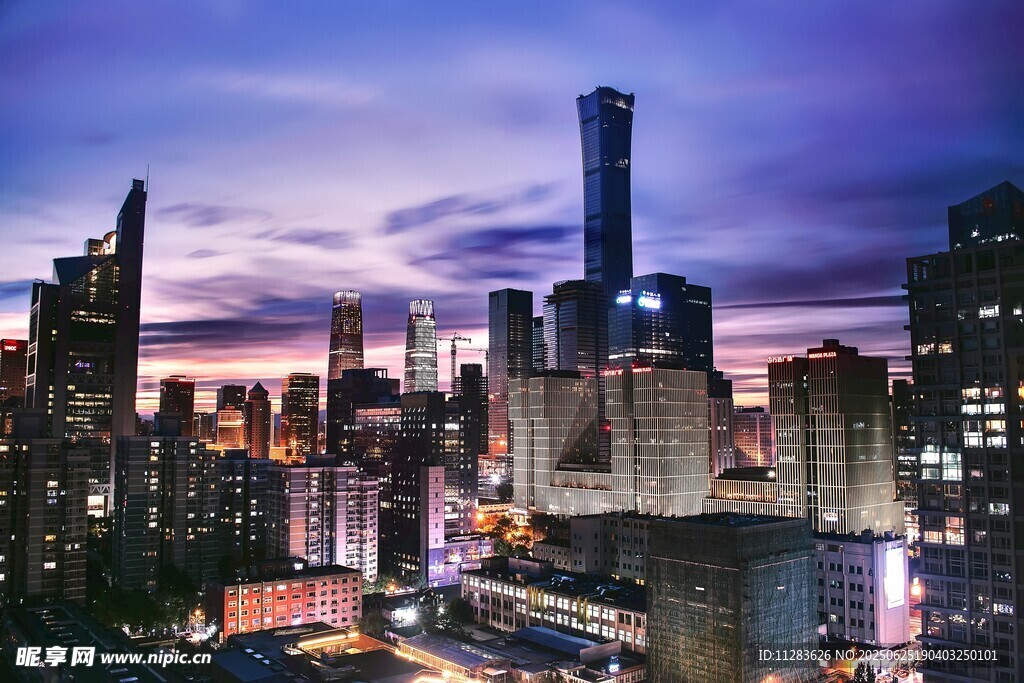上海城市璀璨夜景