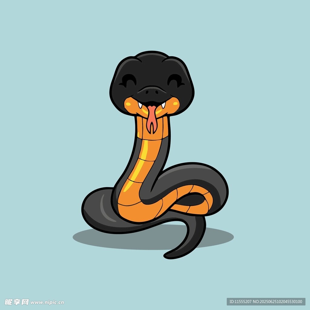 卡通眼鏡蛇形象