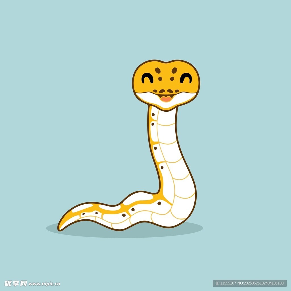 可愛卡通蛇形象