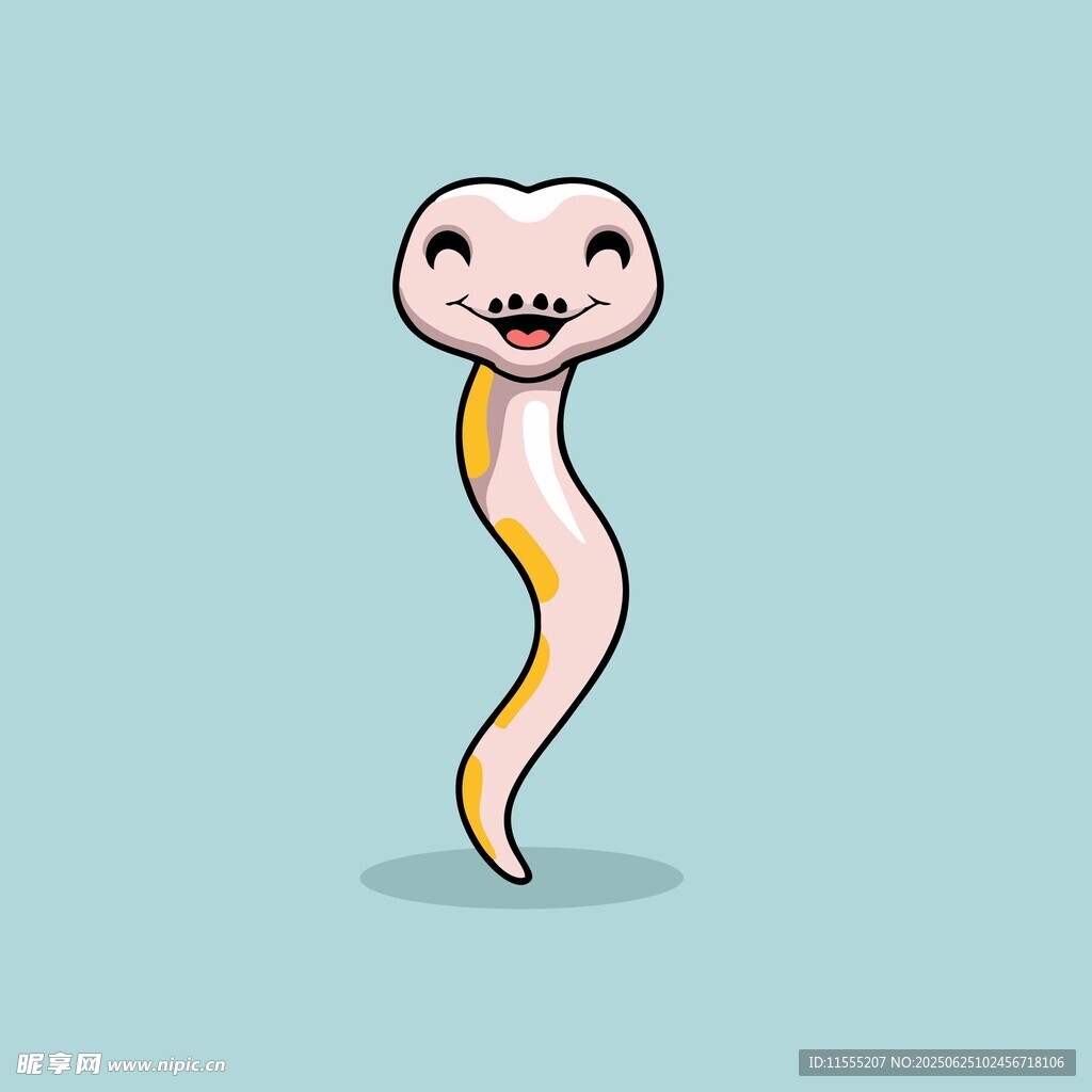可愛卡通小蛇形象