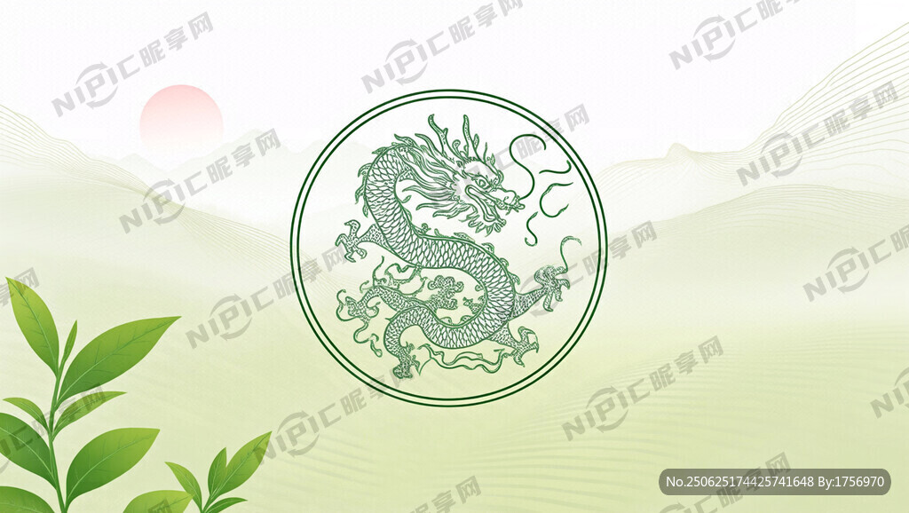 杭州西湖龍井茶的圖騰