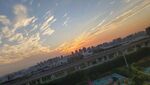 城市日落美景