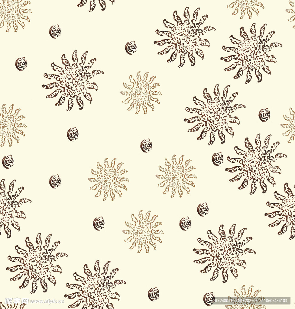 簡約雪花圓點圖案背景