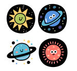 可愛卡通星球